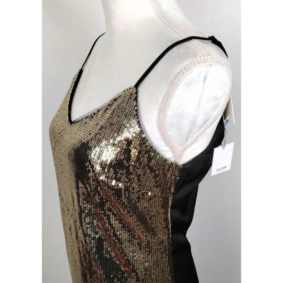 Grace Karin Womens Gold Sequin Mini Dress Cocktail Formal Party Zip Size Small - Picture 8 of 12